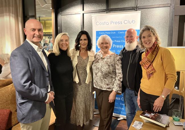 With the Costa Press Club committee in Malaga.